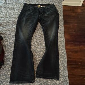 Banana Republic Vintage Straight Medium Wash Jeans 35x32 Perfect Con.